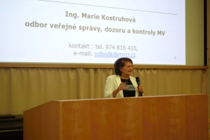 18. Marie Kostruhová, ředitelka odboru veřejné správy, dozoru a kontroly, MV ČR